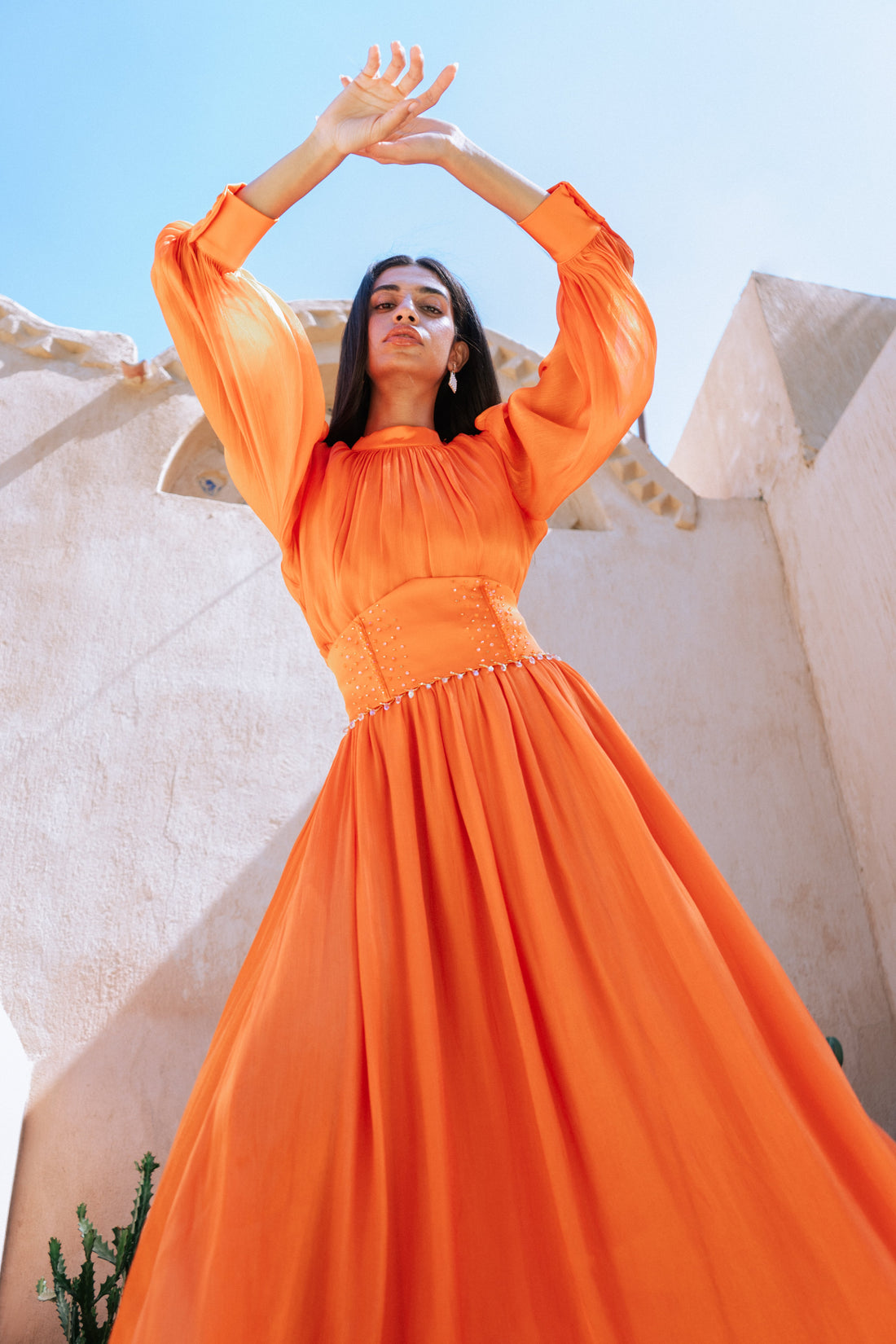 Orange  Corset Dress