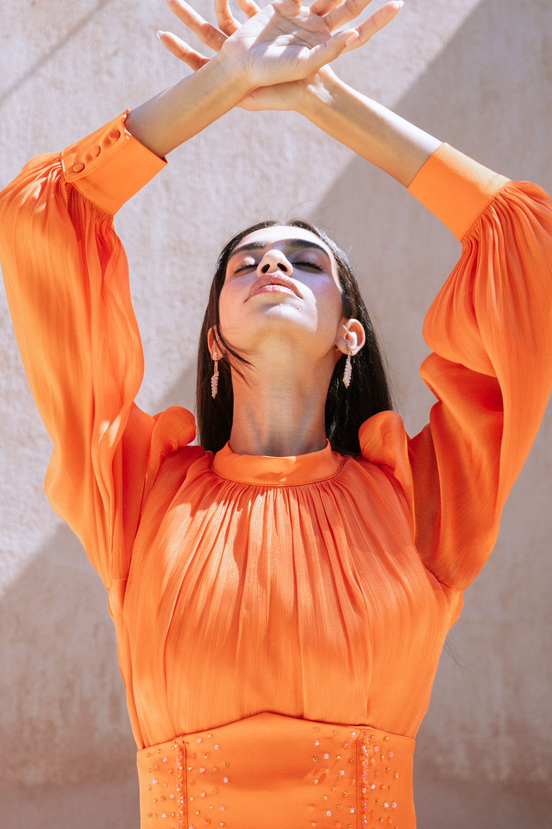 Orange  Corset Dress